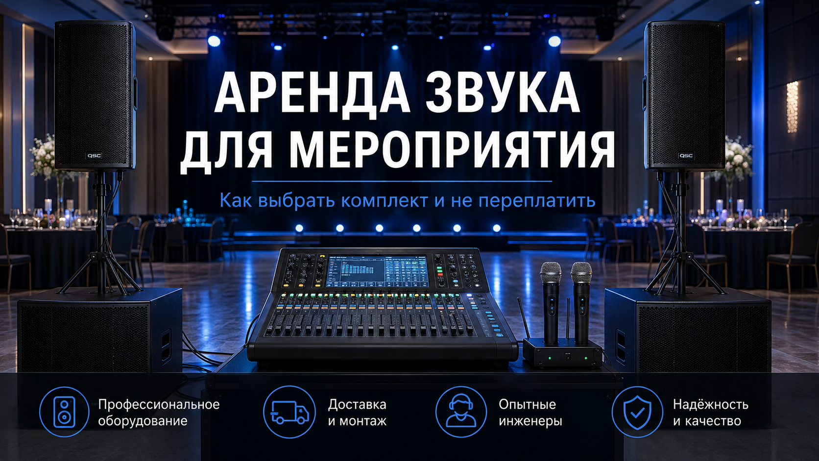 Аренда звука: сравнение предложения и выбор комплекта звукового оборудования для мероприятия